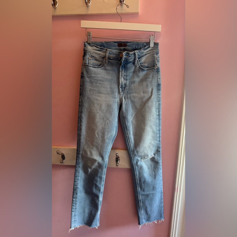 Light Wash Distressed Skinny Jeans